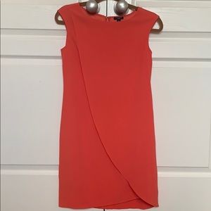 Ann Taylor cap sleeve dress- peachy orange color